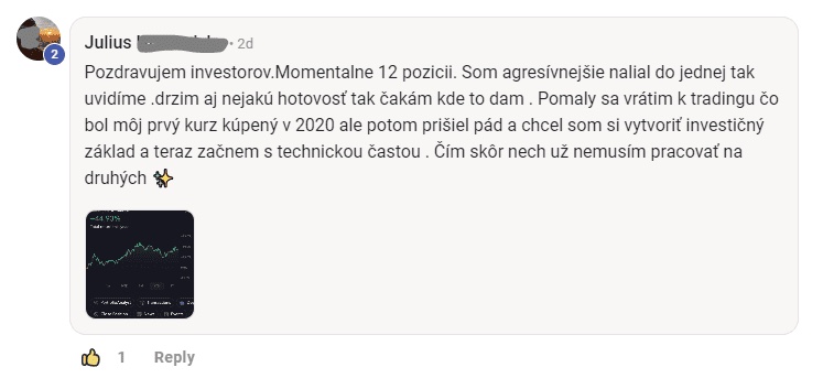 Recenze člena DK Investičního Klubu