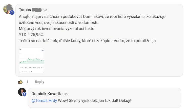 Recenze člena DK Investičního Klubu